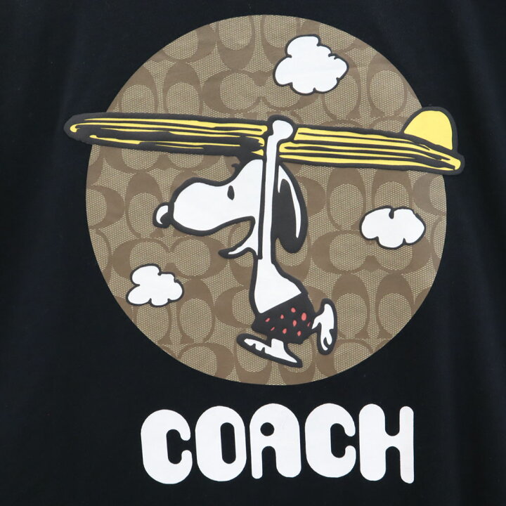 楽天市場】コーチ C4798 ピーナッツ コラボ スヌーピー 半袖 Tシャツ M 