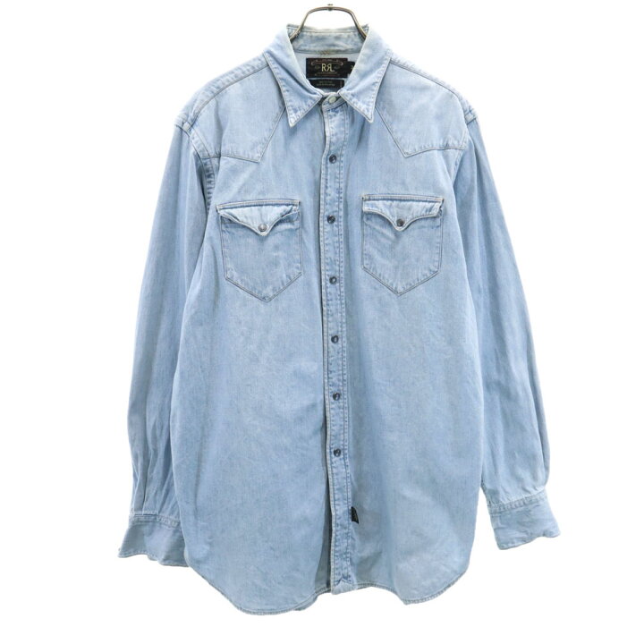 楽天市場】RRL 90s 初期タグ 赤3星 オールド 長袖 ウエスタン デニム 