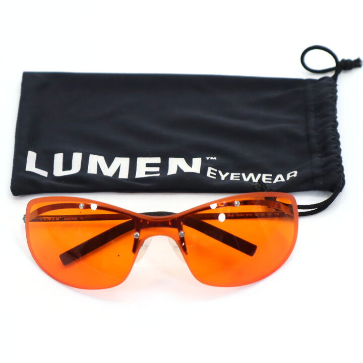楽天市場】ルーメン サングラス オレンジ系 LUMEN EYEWEAR 収納袋付き 