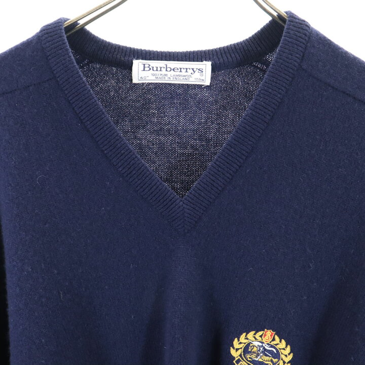 楽天市場】古着 バーバリーズ Burberrys 90s 英国製 オールド 長袖 V  