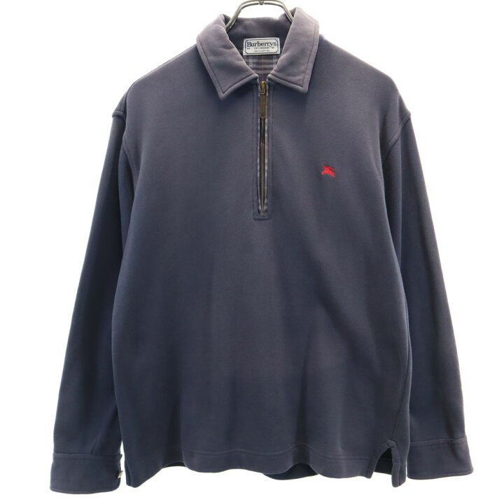 楽天市場】バーバリーズ 90s オールド 長袖 ハーフジップ スウェット 