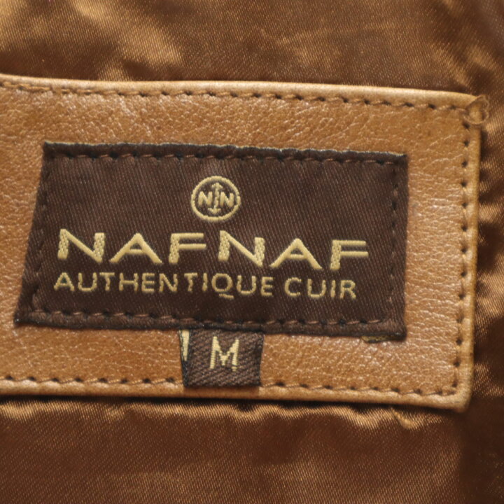 楽天市場】古着 NAF NAF ナフナフ バッファロー レザージャケット M 