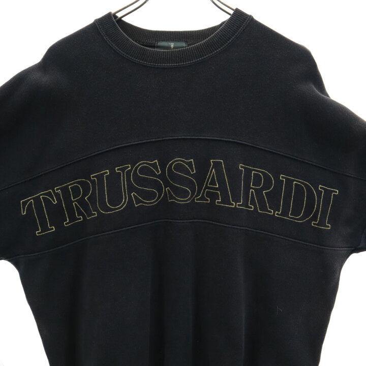 楽天市場】トラサルディ 長袖 スウェット トレーナー 黒 TRUSSARDI 