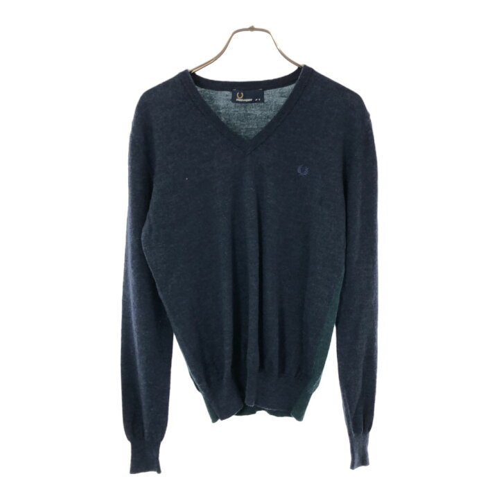 楽天市場】古着 FRED PERRY フレッドペリー ウール 長袖 Vネック 