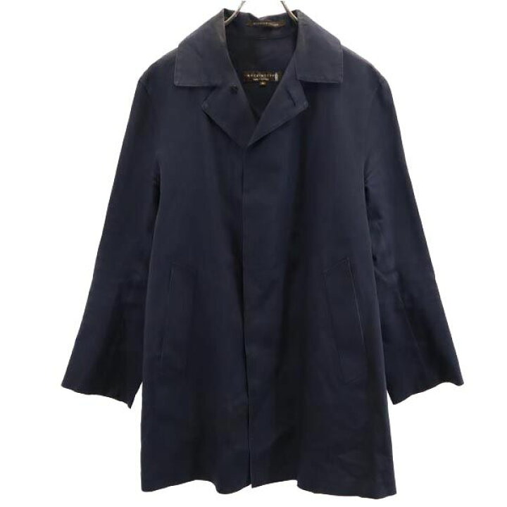 英国製 MACKINTOSH マッキントッシュ トレンチコート 36 しぼれ ブラック