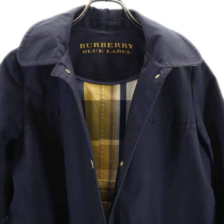 楽天市場】バーバリーブルーレーベル 三陽商会 コート 38 ネイビー  