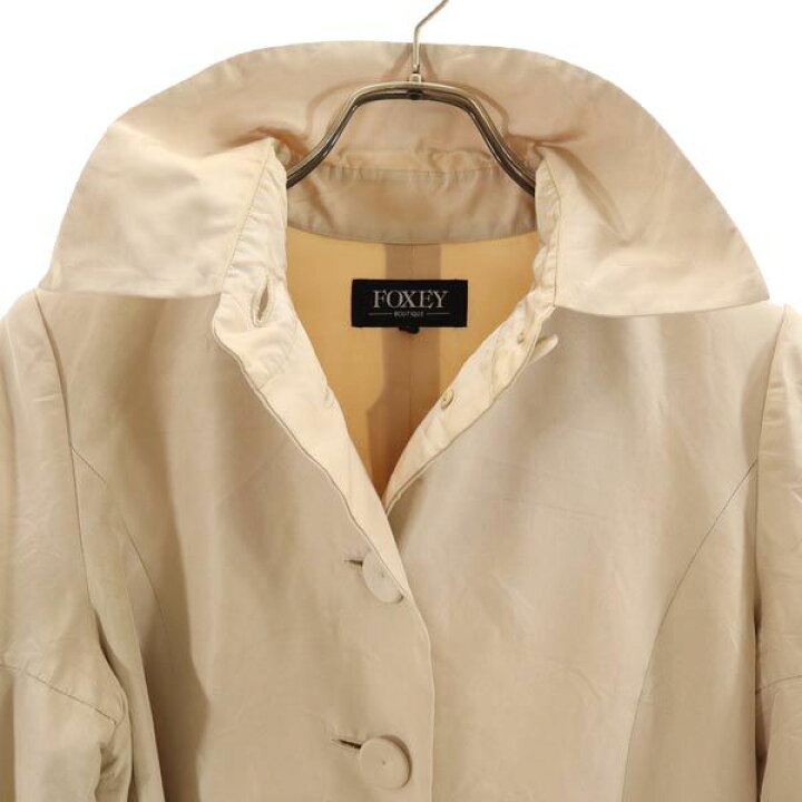 楽天市場】古着 フォクシー FOXEY 日本製 シルク ロングコート F  