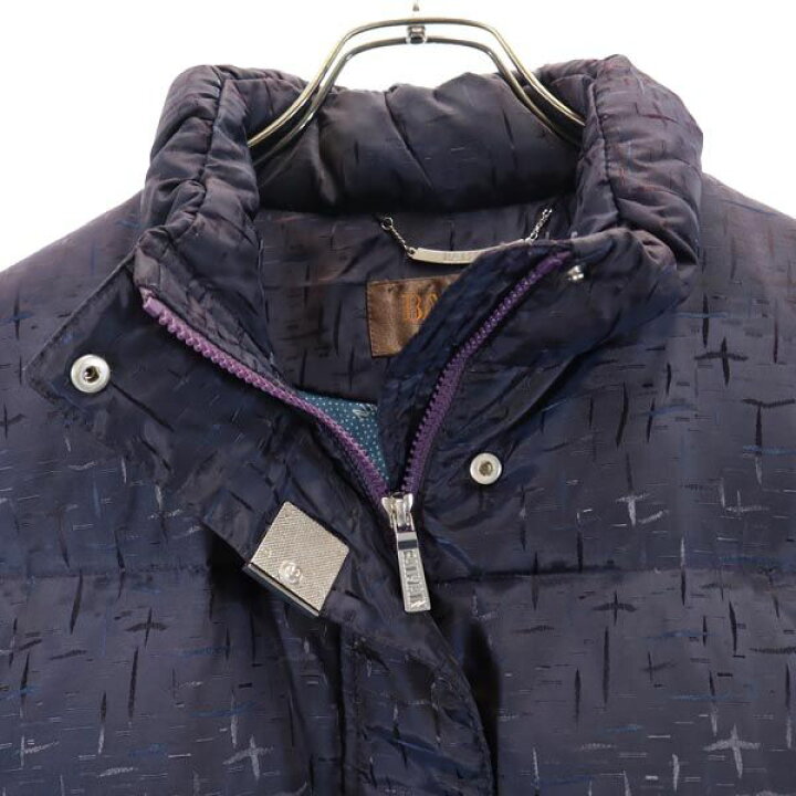 楽天市場】古着 BALMAIN バルマン ダウンコート L パープル×ネイビー 
