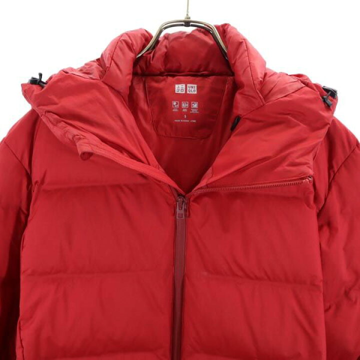 楽天市場】古着 UNIQLO ユニクロ シームレス ダウンパーカー S レッド 