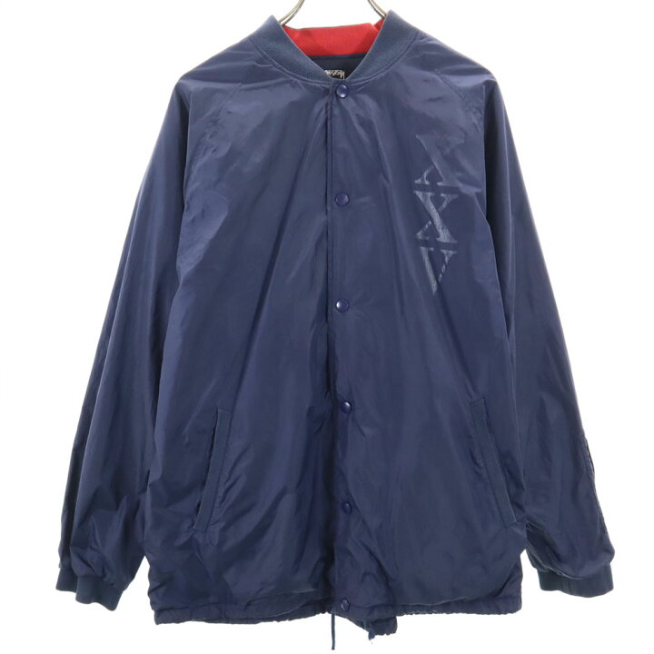 楽天市場】ステューシー ナイロンジャケット XL ネイビー STUSSY 