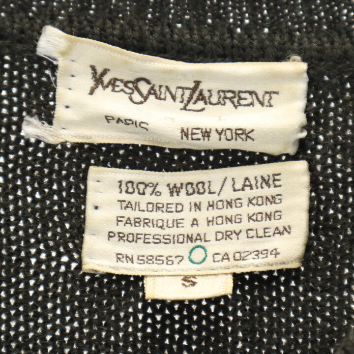 楽天市場】古着 YVES SAINT LAURENT イヴサンローラン 80s ウール 