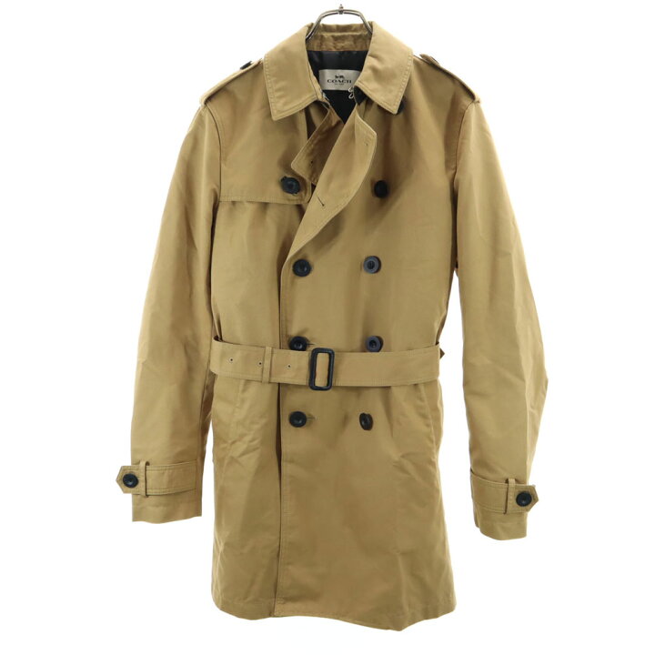 楽天市場】コーチ トレンチコート S ベージュ COACH メンズ 【中古  