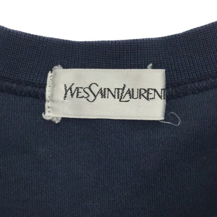 楽天市場】イヴサンローラン 90s ロゴ刺繍 長袖 スウェット トレーナー 