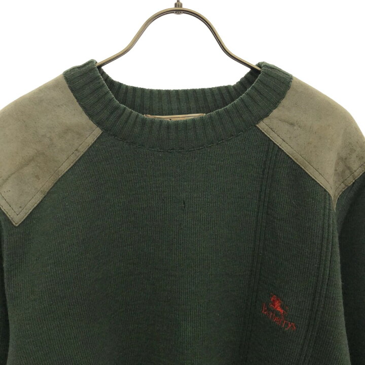 楽天市場】バーバリーズ 90s 英国製 ウール 長袖 コンバットニット  