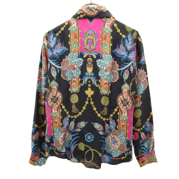 楽天市場】古着 未使用 エトロ ETRO イタリア製 シルク 総柄 長袖  