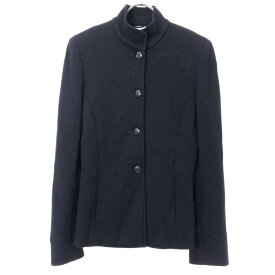 古着 BARNEYS NEWYORK バーニーズニューヨーク 日本製 noboru ohmiya ウールジャケット 38 ネイビー レディース 【中古】