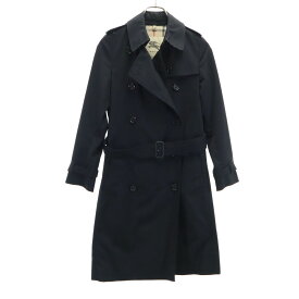 古着 BURBERRY バーバリー トレンチコート USA2 ブラック レディース 【中古】