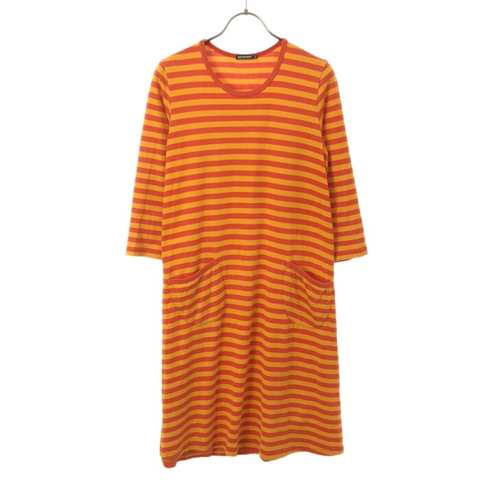 楽天市場】古着 マリメッコ marimekko ボーダー 7分袖 ワンピース XS 