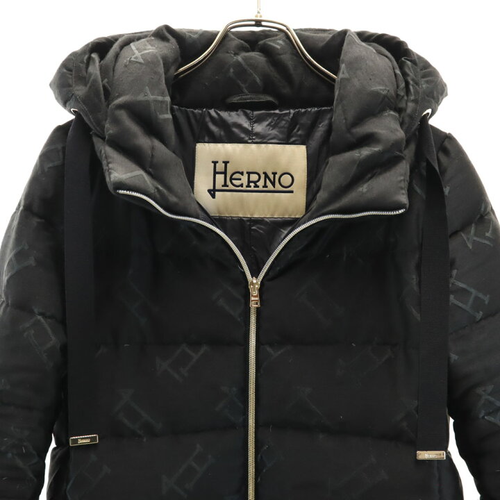 楽天市場】古着 ヘルノ Herno ダウンジャケット 40 ブラック 