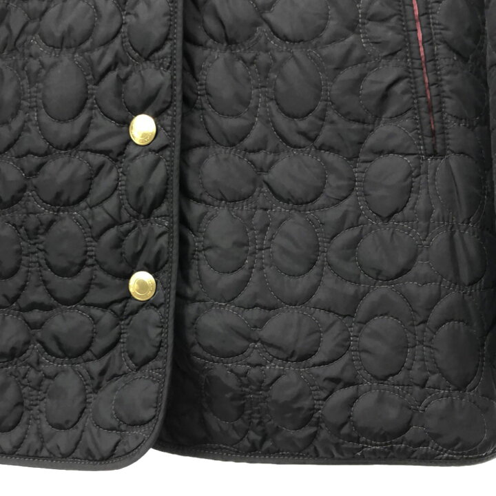 楽天市場】古着 COACH コーチ キルティングジャケット XS ブラック 