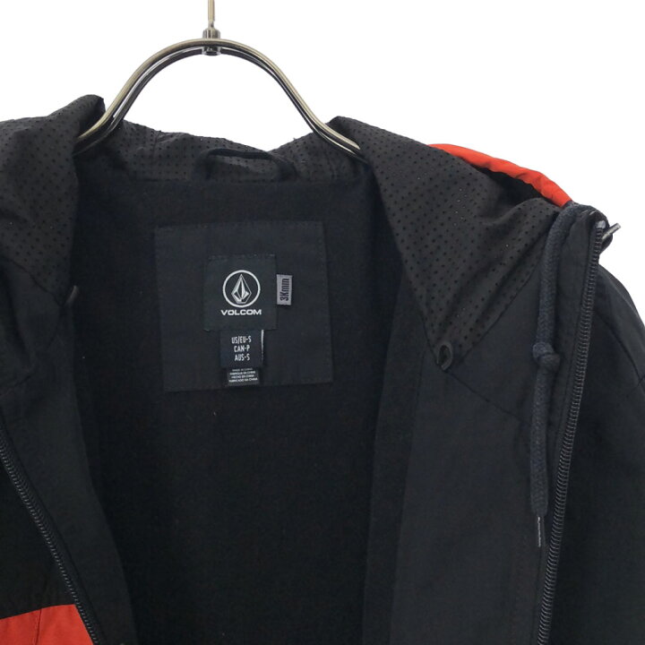 楽天市場】ボルコム マウンテンジャケット S ブラック×オレンジ VOLCOM 