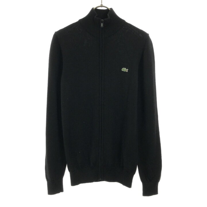 楽天市場】古着 LACOSTE ラコステ 長袖 ニットジャケット 2 ブラック 