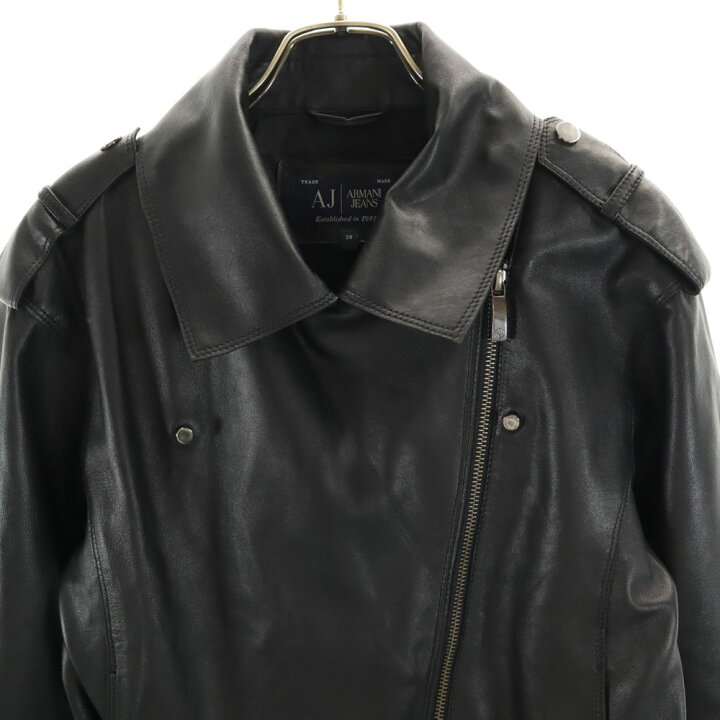 楽天市場】古着 アルマーニジーンズ ARMANI JEANS シープレザー ダブル 