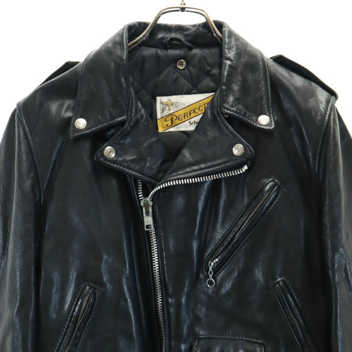 楽天市場】ショット 80s ヴィンテージ 長袖 レザー ダブルライダース 