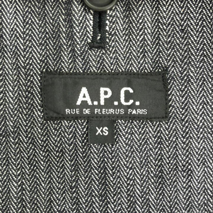 楽天市場】古着 A.P.C. アーペーセー 日本製 ヘリンボーン テーラード 