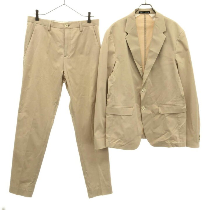 楽天市場】ザラ スーツ 上下 セットアップ USA 40/30 ベージュ ZARA 