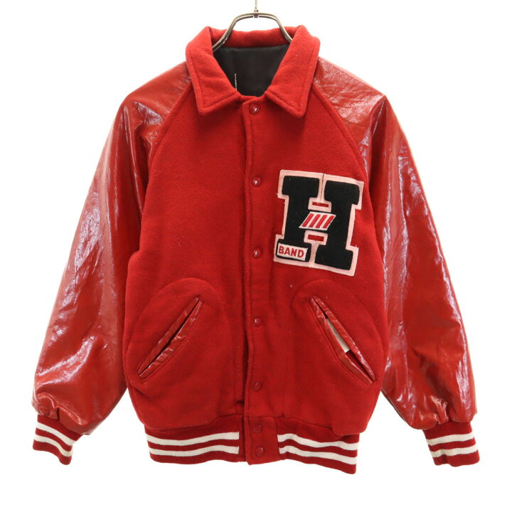 楽天市場】古着 VINTAGE ヴィンテージ 70s 袖レザー スタジャン M 