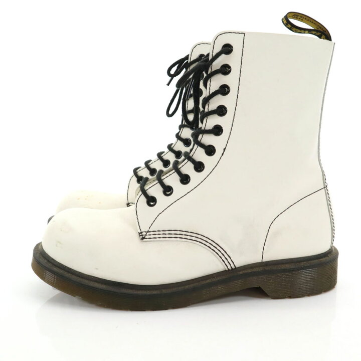 楽天市場】ドクターマーチン 10ホール ブーツ UK8 ホワイト Dr.Martens 