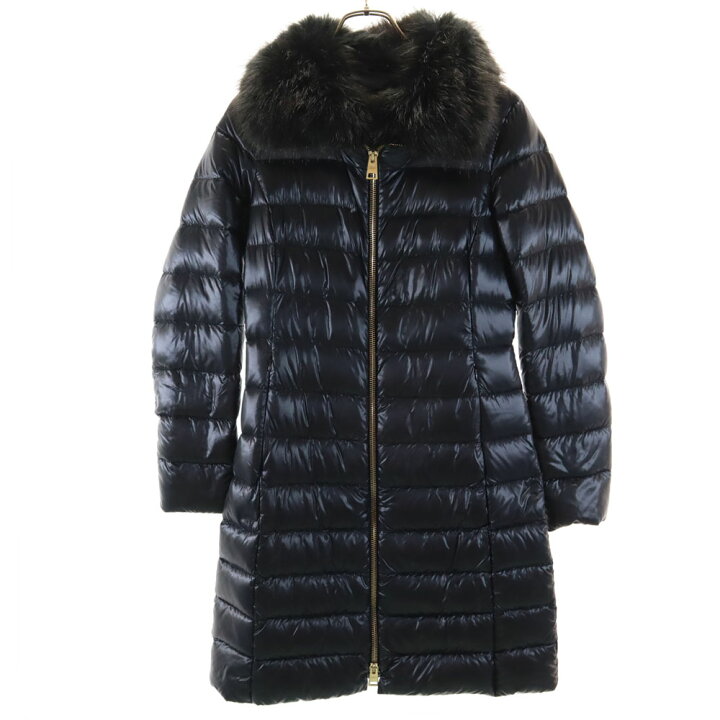 楽天市場】古着 ヘルノ Herno ダウンコート 40 チャコールネイビー系  