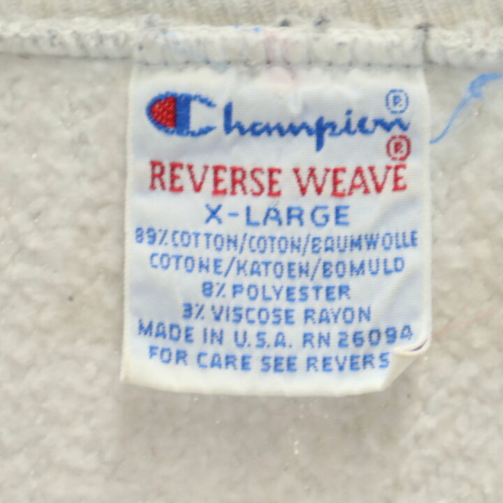 楽天市場】古着 チャンピオン Champion 90s 刺繍タグ REVERSE WEAVE  