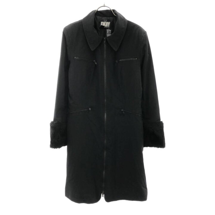 楽天市場】古着 DKNY ディーケーエヌワイ ロングコート XS ブラック  