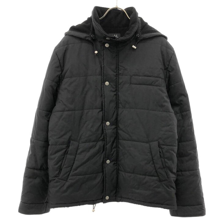 楽天市場】アーペーセー フード付き 中綿ジャケット 1 ブラック A.P.C.  