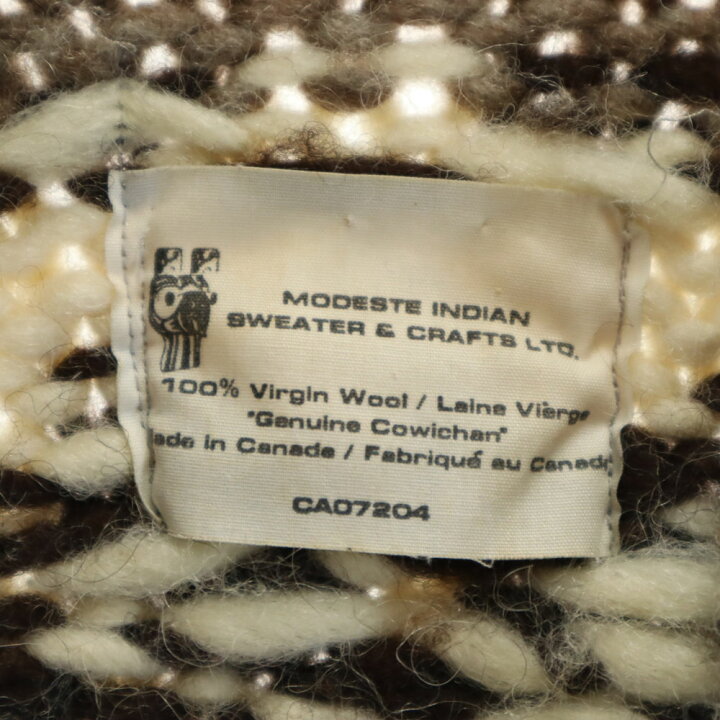 楽天市場】古着 MODESTE INDIAN SWEATER & CRAFTS 90s カナダ製 
