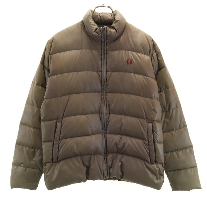 楽天市場】フレッドペリー ダウンジャケット L ブラウン FRED PERRY 