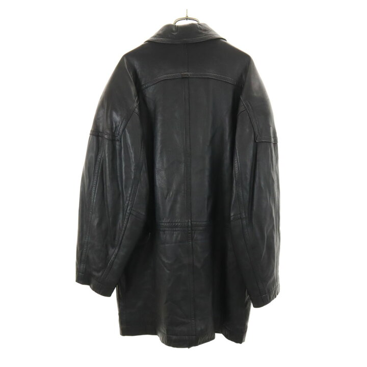 楽天市場】古着 UNO LINO レザーコート M ブラック メンズ 【中古  