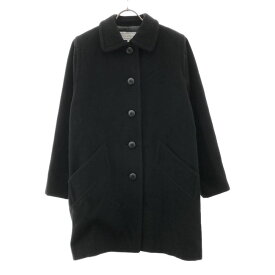 古着 YVES SAINT LAURENT イヴサンローラン 90s ウール オールド ステンカラーコート S ブラック レディース 【中古】