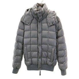 古着 DUVETICA デュベティカ エイケイエム ウール 長袖 ダウンジャケット XL グレー系 AKM フード レディース 【中古】