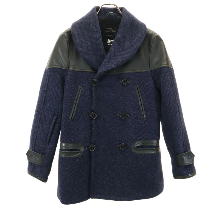 楽天市場】古着 DENHAM デンハム CAGNEY FBH ウールレザー切替 
