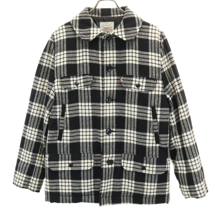 楽天市場】リーバイス チェック柄 シャツジャケット L 黒 Levi