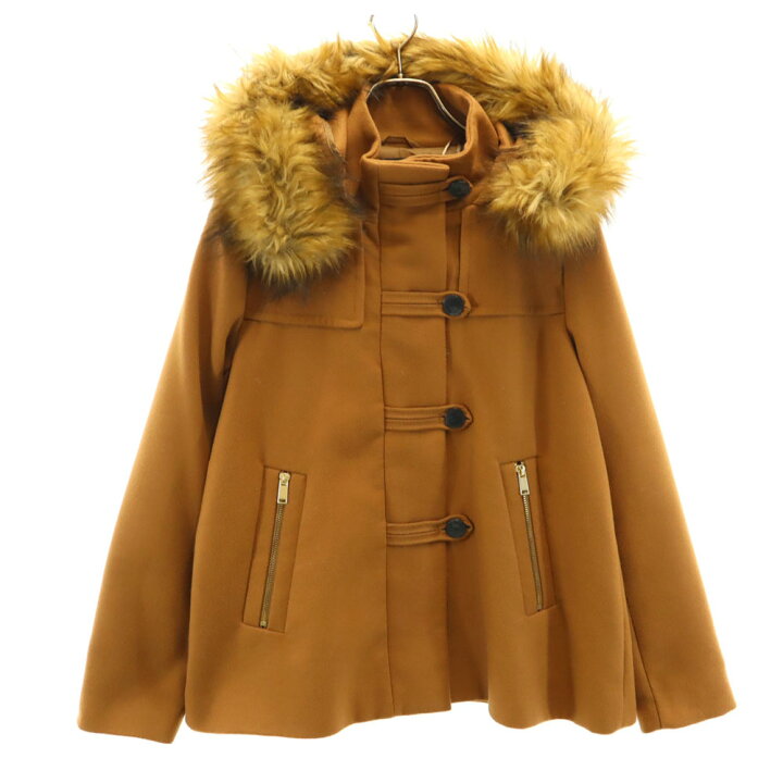 楽天市場】古着 ZARA BASIC ザラベーシック ダッフルコート M キャメル 