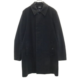 古着 A.P.C. アーペーセー 日本製 ステンカラーコート 2 ブラック メンズ 【中古】 【PD】