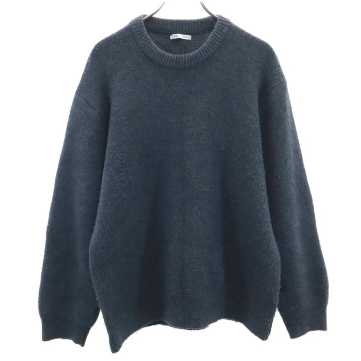 楽天市場】古着 ZARA ザラ 長袖 セーター L ネイビー系 ニット メンズ 