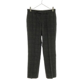 古着 green label relaxing グリーンレーベルリラクシング UNITED ARROWS ウール100% チェック柄 スラックスパンツ 76 ブラウン系 メンズ 【中古】