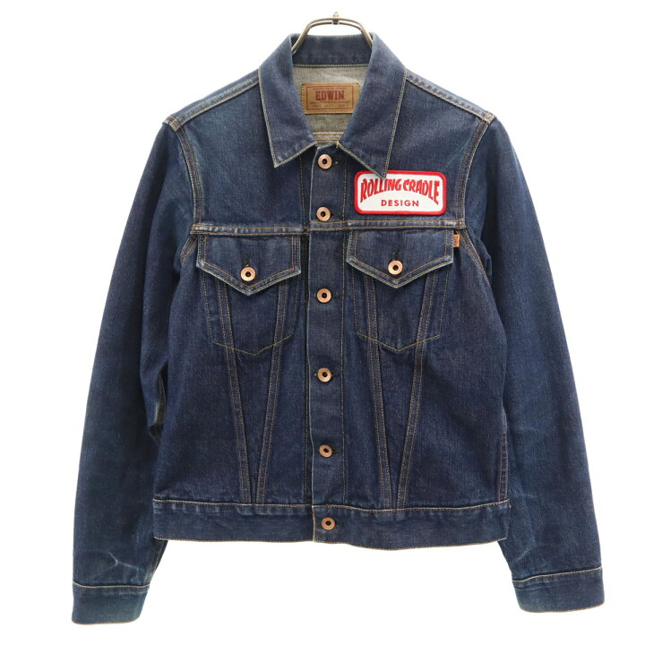 楽天市場】古着 EDWIN エドウィン 日本製 デニムジャケット S 
