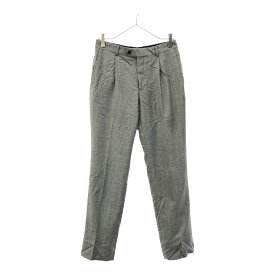古着 Aquascutum アクアスキュータム 日本製 ウール100% スラックスパンツ グレー メンズ 【中古】