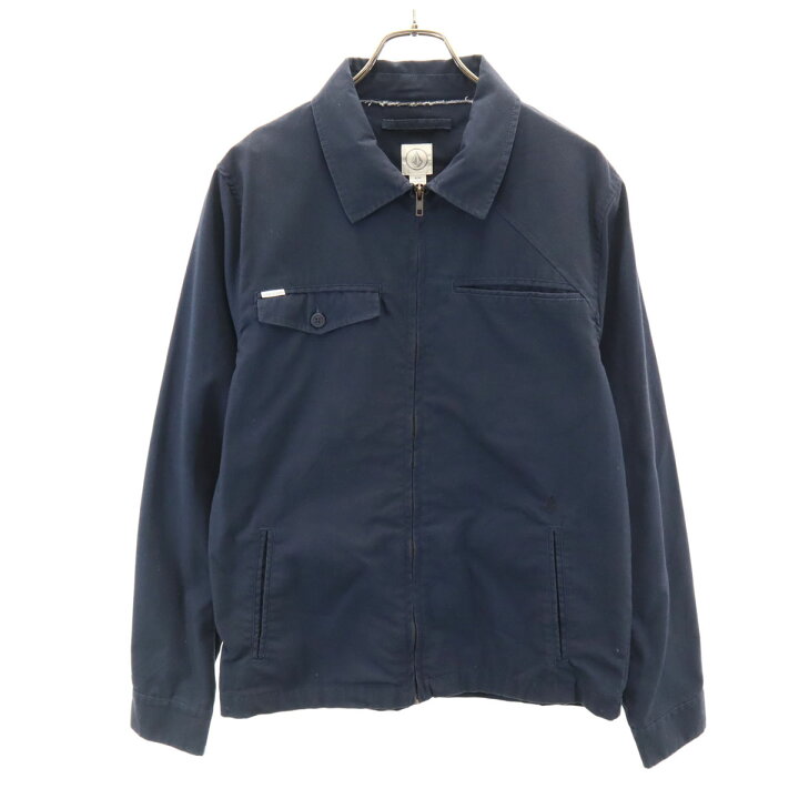 楽天市場】古着 VOLCOM ボルコム ワークジャケット M ネイビー 